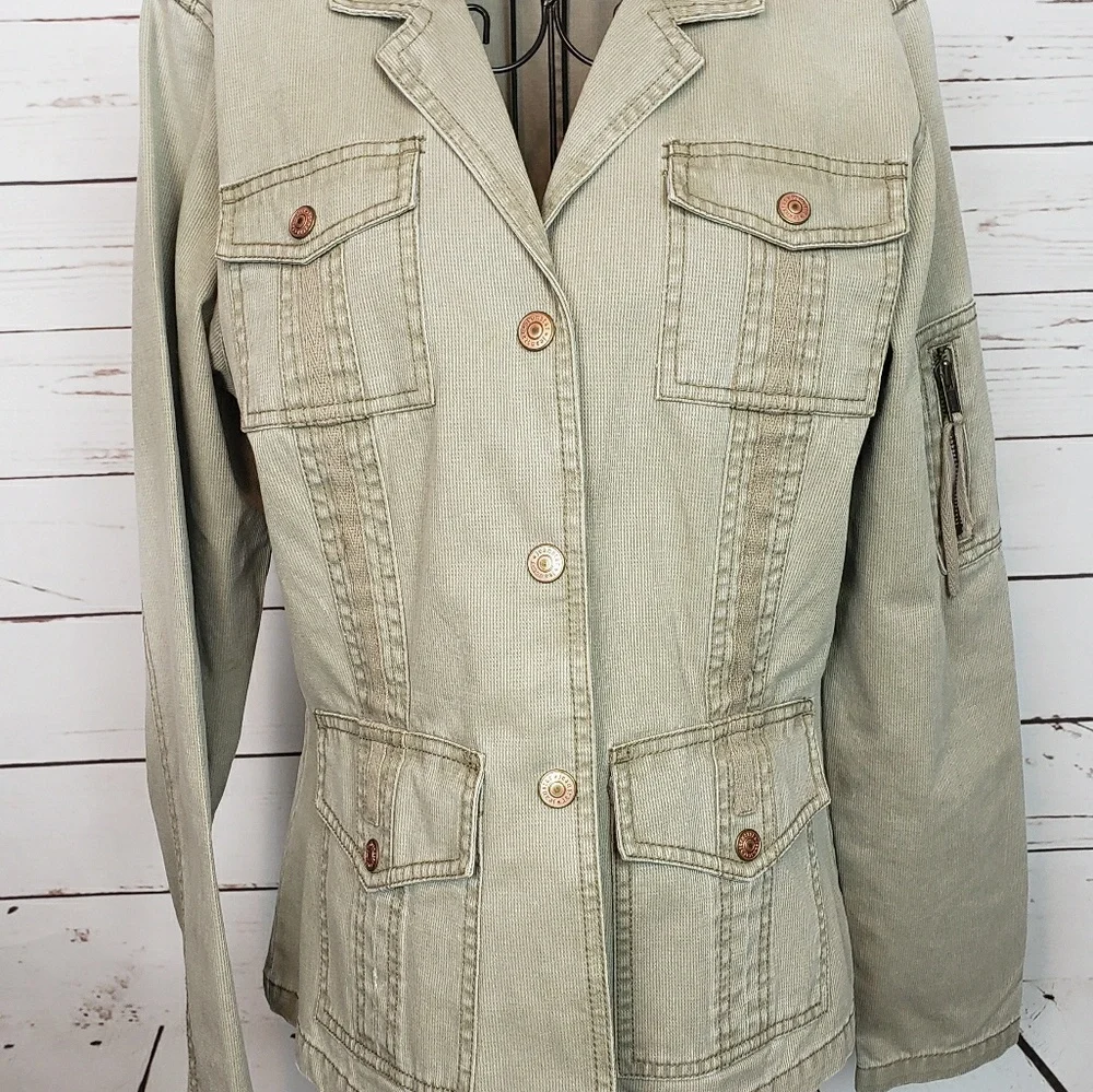 Jeanstar Denim Jacket with Snap Front & Pockets - Picture 2 of 8